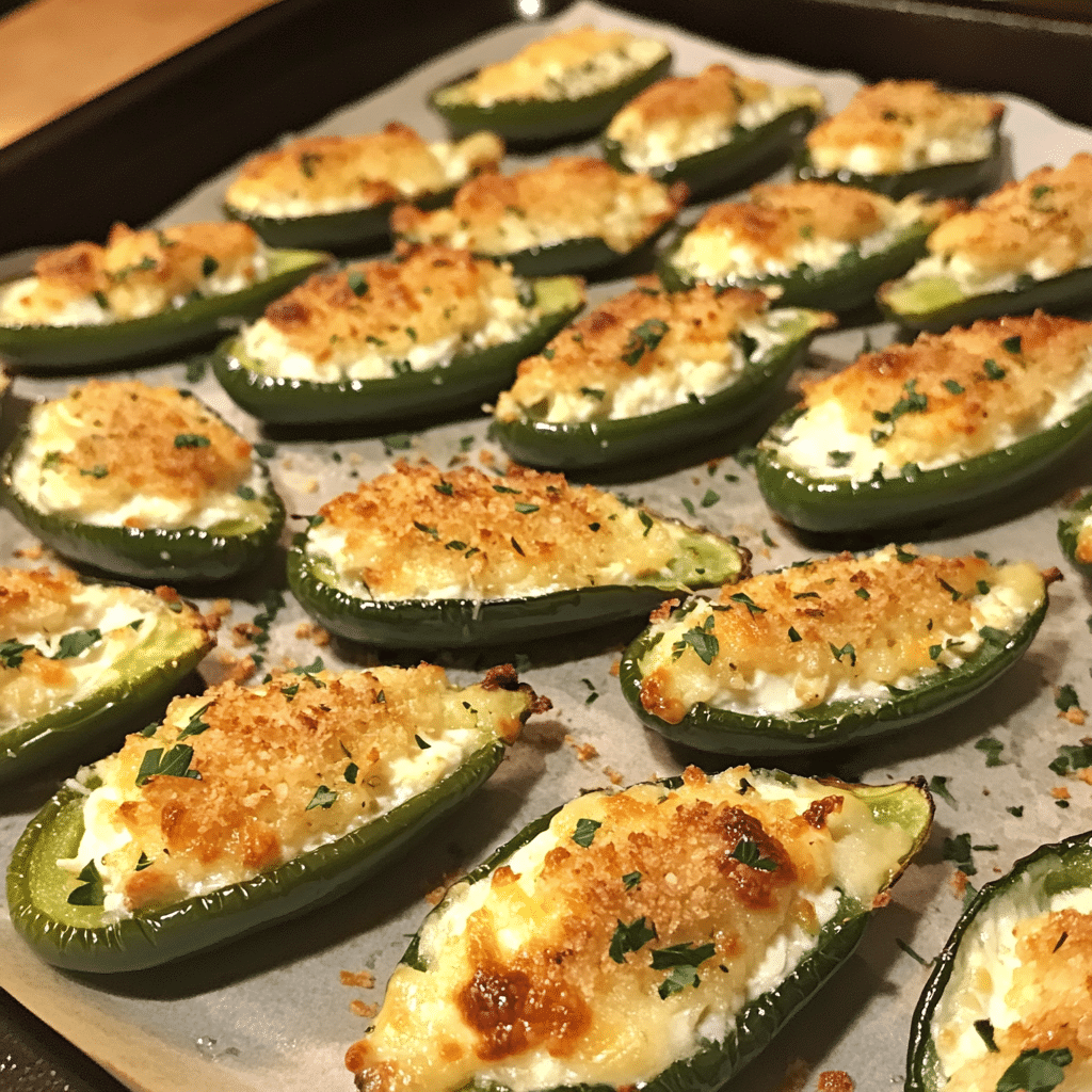 How to make Savory Cream Cheese Stuffed Jalapeño Poppers — key cooking step