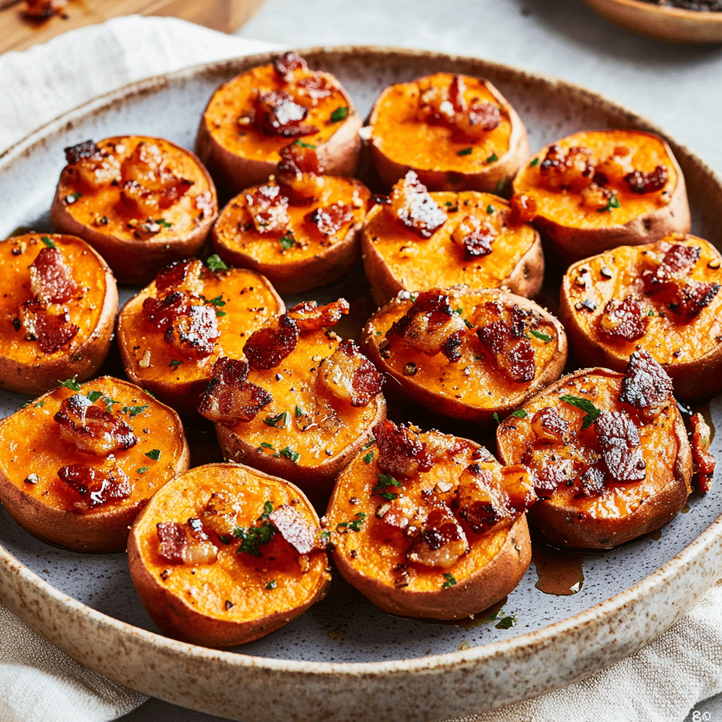 Savory Maple Bacon Sweet Potato Bites — chef-tested restaurant-quality photo