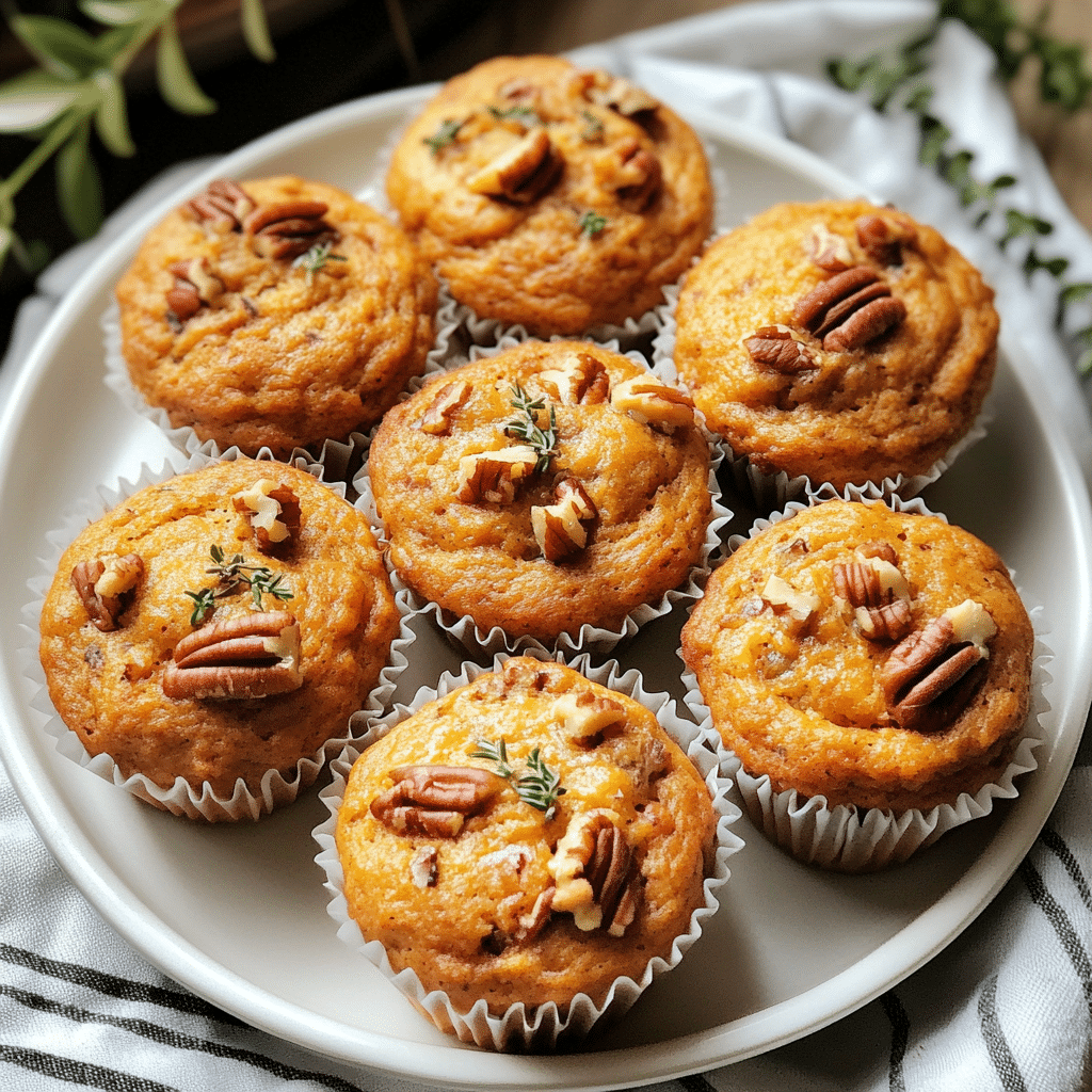 Savory Maple Pecan Pumpkin Muffins — chef-tested restaurant-quality photo