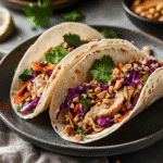 How to make Savory Thai Street Tacos with Spicy Peanut Slaw — key cooking step