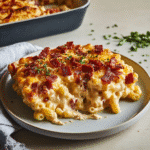 How to make Smoky Bacon Mac and Cheese Casserole Delight — key cooking step