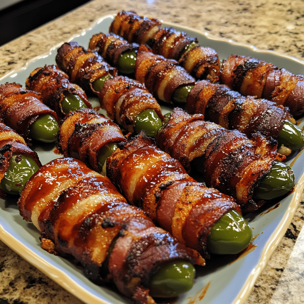 How to make Smoky BBQ Bacon-Wrapped Jalapeños — key cooking step