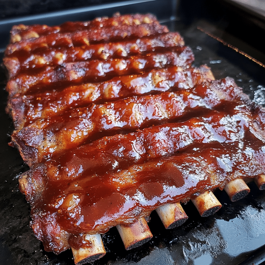 Smoky Bourbon BBQ Bacon Ribs with Maple Glaze — chef-tested restaurant-quality photo