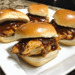 How to make Smoky Bourbon BBQ Chicken Sliders — key cooking step