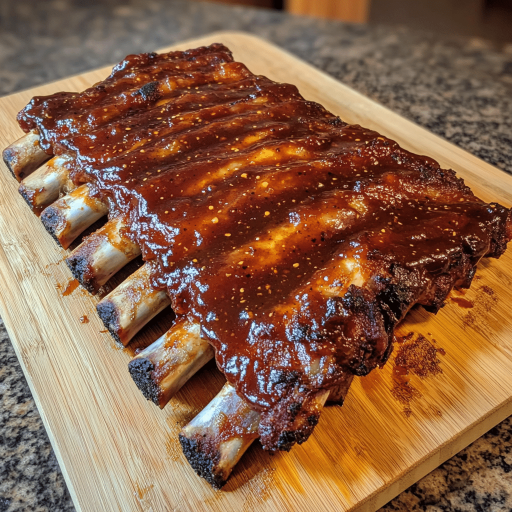 Smoky Bourbon BBQ Ribs with Sweet Heat Glaze — chef-tested restaurant-quality photo