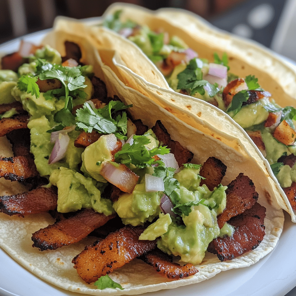 Smoky Chipotle Bacon Tacos with Avocado Salsa — chef-tested restaurant-quality photo