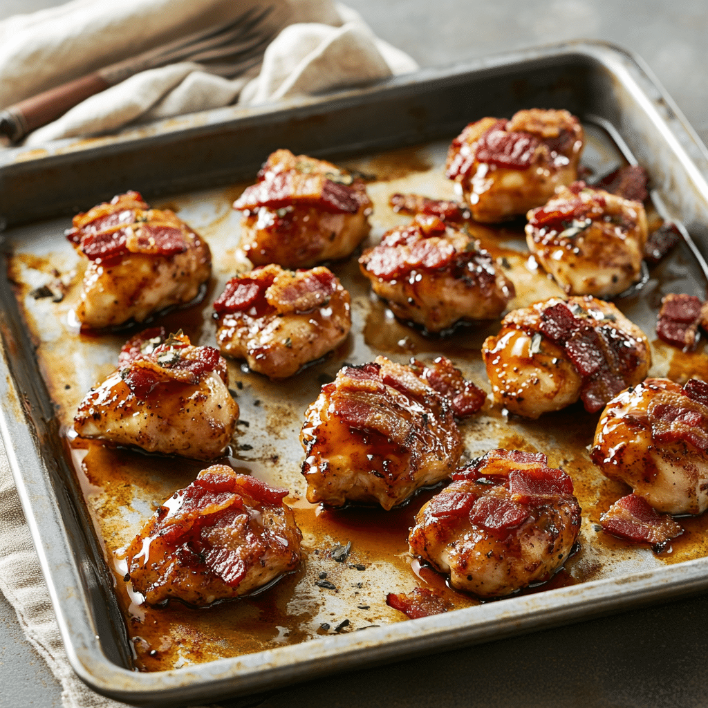 Spicy Maple Bacon Chicken Bites — chef-tested restaurant-quality photo