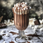 How to make Spiked Hot Chocolate Milkshake with Marshmallow Drizzle — key cooking step