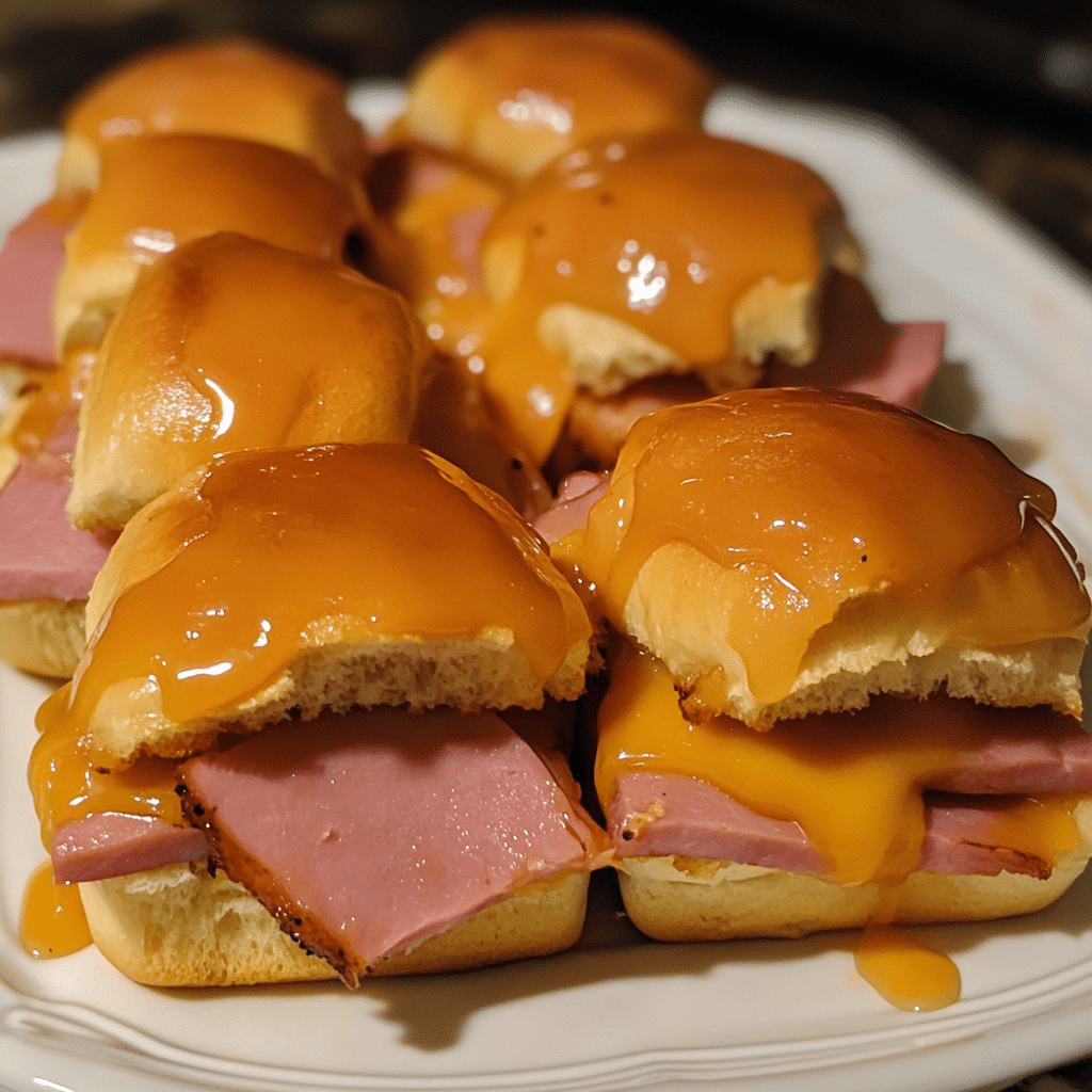 How to make Sweet and Spicy Maple-Glazed Ham Sliders for the Holidays — key cooking step