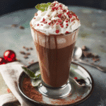 How to make Winter Wonderland Spiked Hot Chocolate Shake — key cooking step