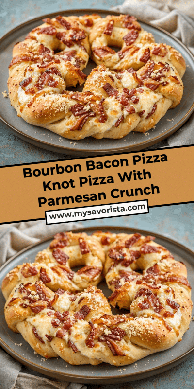 Bourbon Bacon Pizza Knot Pizza With Parmesan Crunch