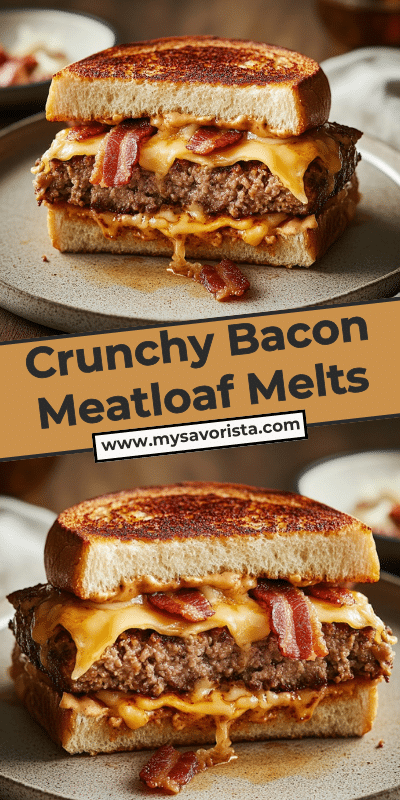 Crunchy Bacon Meatloaf Melts