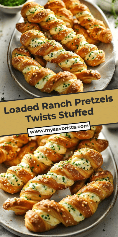 Loaded Ranch Pretzels Twists Stuffed