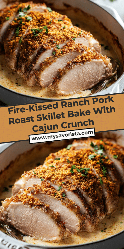 Fire-Kissed Ranch Pork Roast Skillet Bake With Cajun Crunch