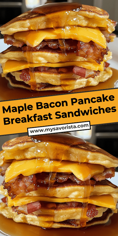 Maple Bacon Pancake Breakfast Sandwiches