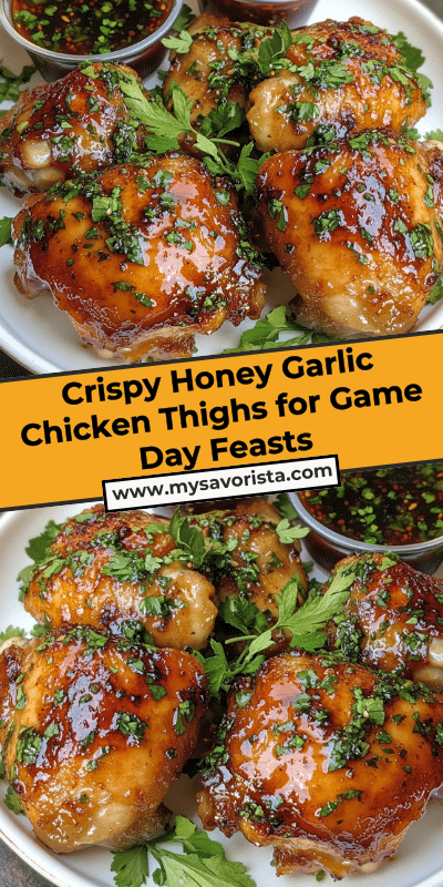 Crispy Honey Garlic Chicken Thighs for Game Day Feasts