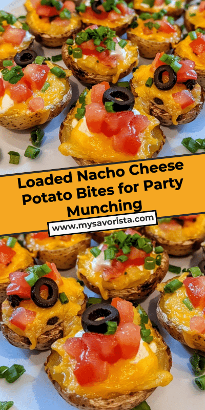 Loaded Nacho Cheese Potato Bites for Party Munching