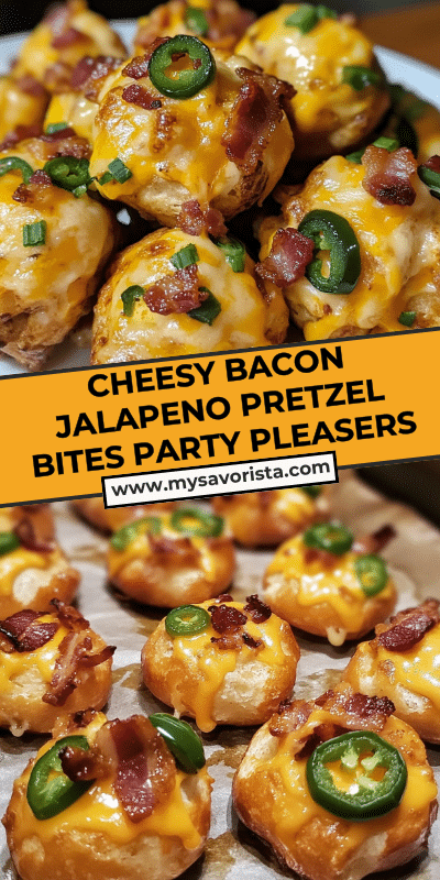 cheesy bacon jalapeno pretzel bites party pleasers