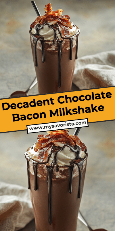 Decadent Chocolate Bacon Milkshake