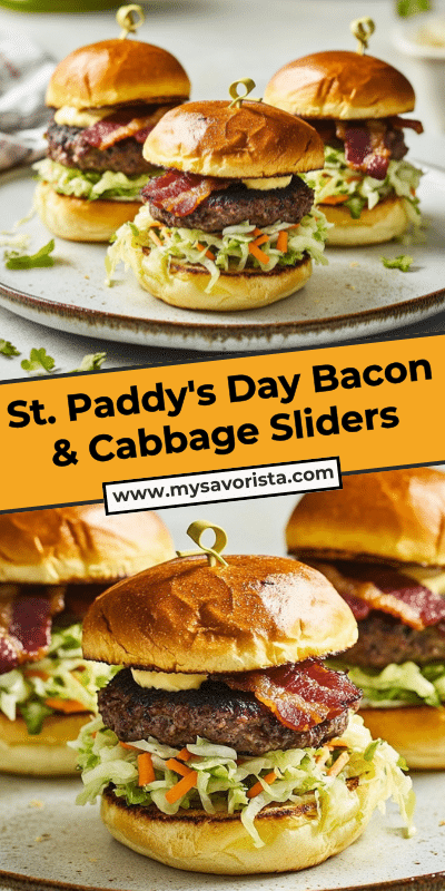 St. Paddy's Day Bacon & Cabbage Sliders