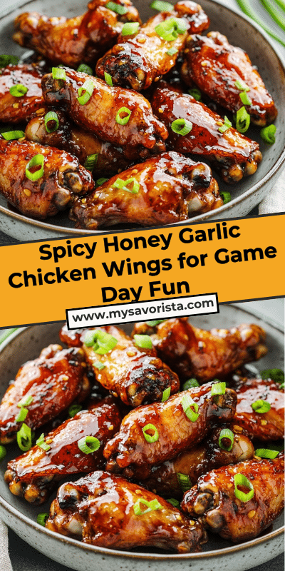 Spicy Honey Garlic Chicken Wings for Game Day Fun