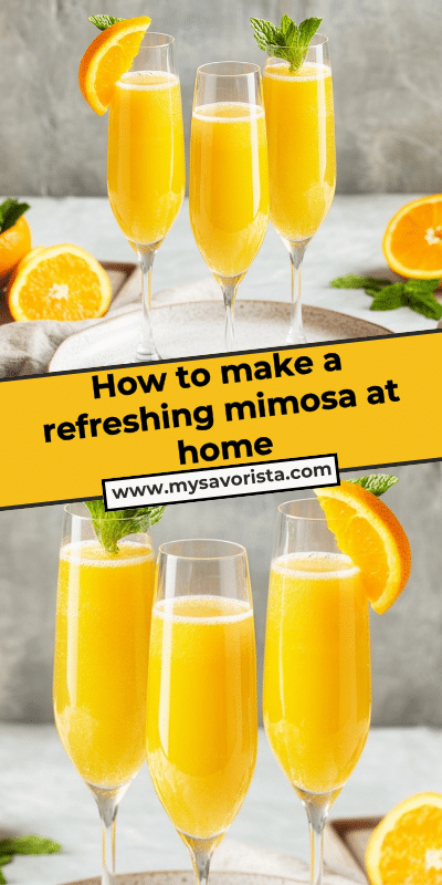 How to make a refreshing mimosa at home