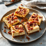 How to make Bacon Maple Swirl Cheesecake Bars — key cooking step