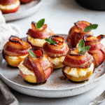 How to make Bacon-Wrapped Maple Cheesecake Stuffed Apples — key cooking step