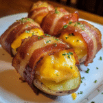 How to make Bacon-Wrapped St. Paddy’s Potato Bombs with Irish Cheddar — key cooking step