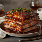 How to make Cajun Bourbon Pork Stack Crisp-Top — key cooking step