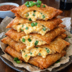 Cajun Cheddar Egg Rolls Dip Triple-Stack — chef-tested restaurant-quality photo