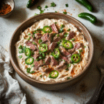 How to make Cajun Jalapeno Ribeye Dip — key cooking step