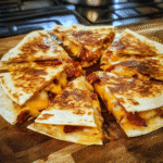 How to make Chipotle Honey Bacon Quesadillas for Game Day — key cooking step