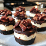 How to make Chocolate-Covered Bacon Cheesecake Bites for Dessert Lovers — key cooking step