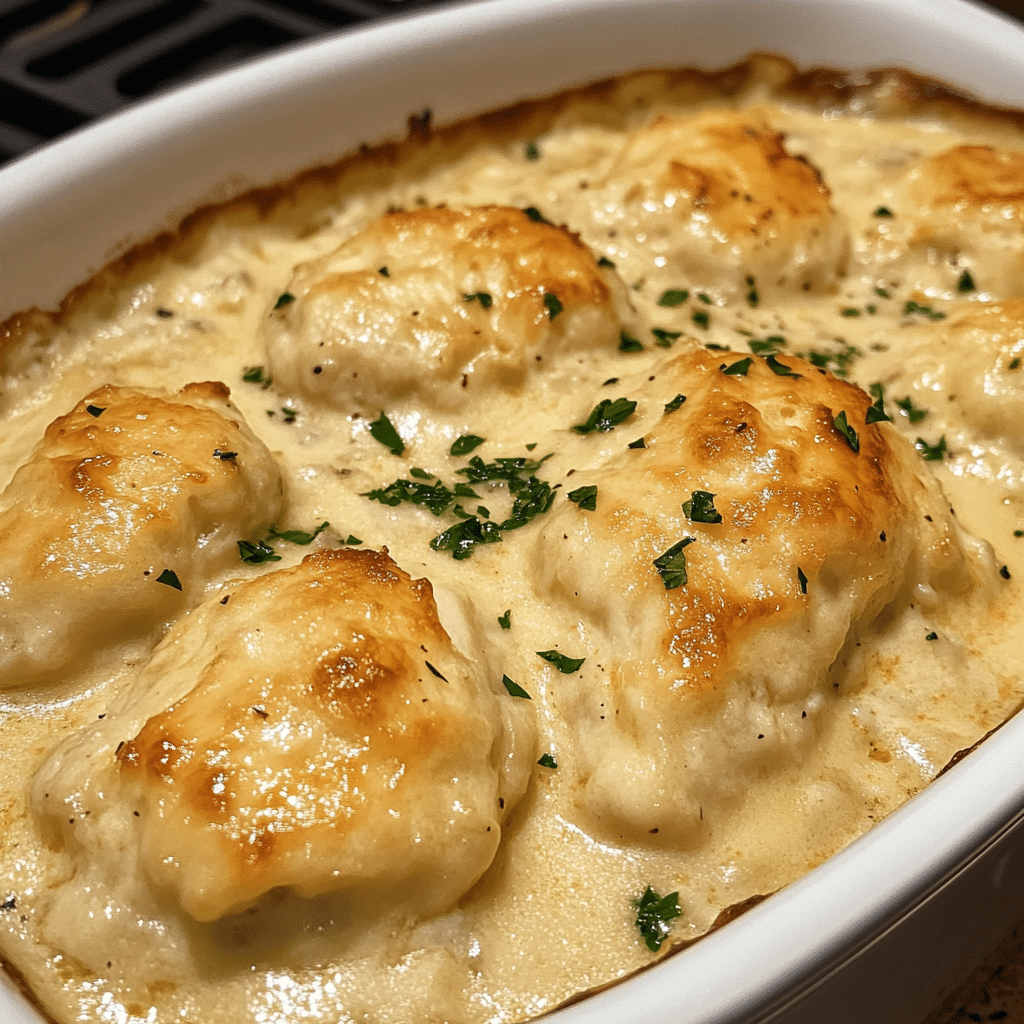 Creamy Chicken and Dumpling Casserole for Winter Nights — chef-tested restaurant-quality photo