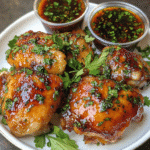 How to make Crispy Honey Garlic Chicken Thighs for Game Day Feasts — key cooking step