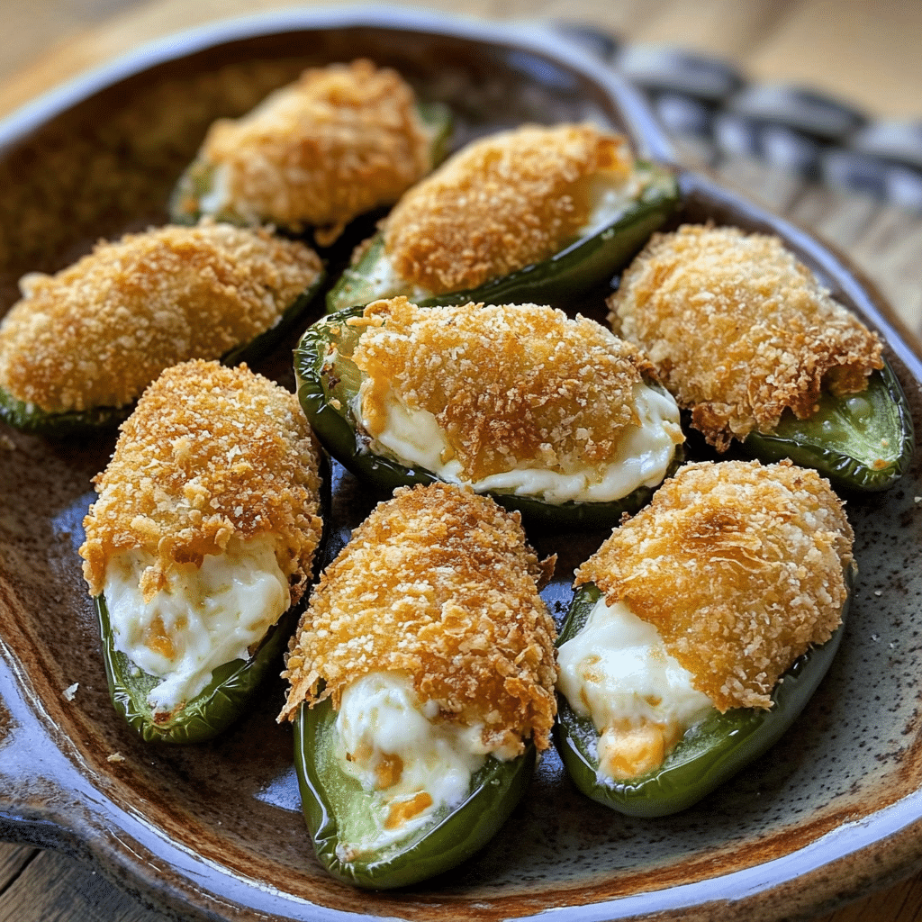 Crispy Stuffed Jalapeño Poppers with Creamy Cheese Filling — chef-tested restaurant-quality photo