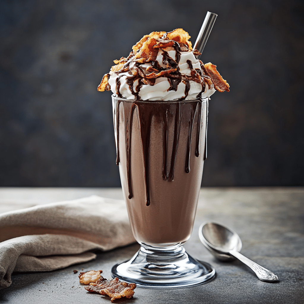 Decadent Chocolate Bacon Milkshake — chef-tested restaurant-quality photo