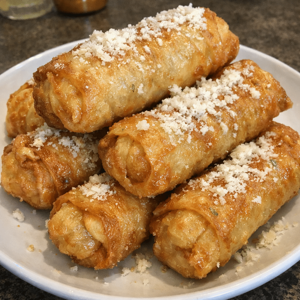 Deep-Fried Butter Garlic Knot Egg Rolls — chef-tested restaurant-quality photo