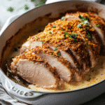 How to make Fire-Kissed Ranch Pork Roast Skillet Bake With Cajun Crunch — key cooking step