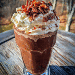 How to make Hot Chocolate Milkshake with Bacon Whipped Cream — key cooking step