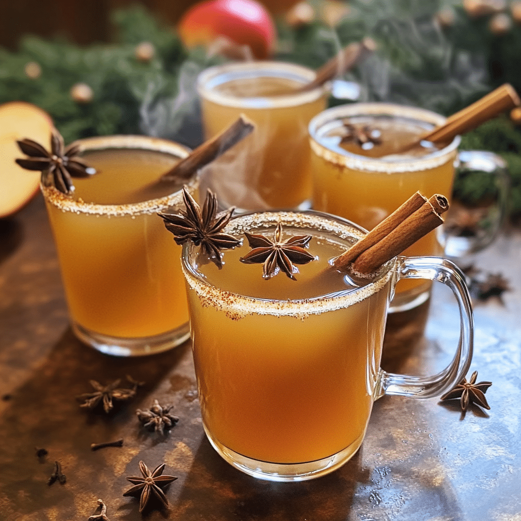 Hot Honey Bourbon Spiced Apple Cider Cocktail — chef-tested restaurant-quality photo