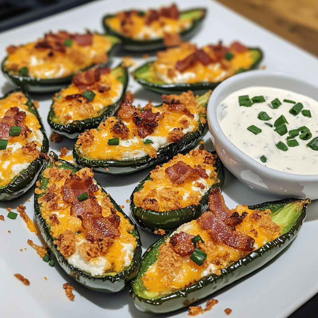 Loaded Bacon Jalapeño Poppers with Creamy Dip — chef-tested restaurant-quality photo