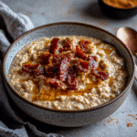 How to make Maple Bacon Overnight Oats for a Sweet Start — key cooking step