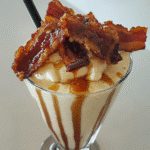 How to make Maple Bourbon Milkshake with Candied Bacon — key cooking step