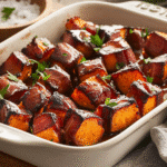 How to make Maple Glazed Sweet Potato Bacon Bites — key cooking step