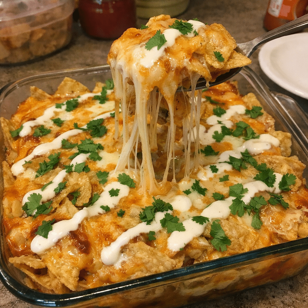 Melty Butter Nacho Bake Stuffed Cheese-Pull — chef-tested restaurant-quality photo
