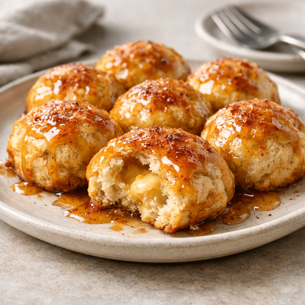 Ooey-Gooey Maple Biscuit Bombs Bites With Butter Kick — chef-tested restaurant-quality photo