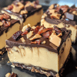 How to make Peanut Butter & Bacon Cheesecake Fudge Bars — key cooking step