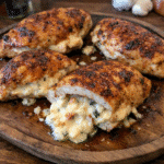 pepperjack pepper chicken stuffed with bourbon kick step